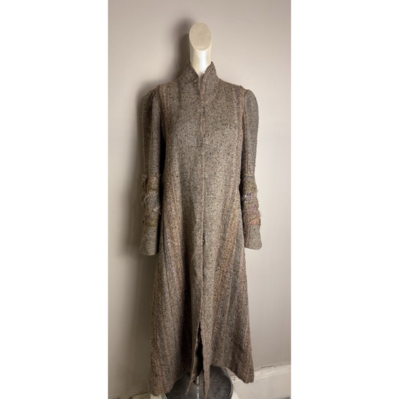 Handmade Jackets & Blazers - Vintage Marcia Phillips Weavings Coat Textured Wearable Art Artsy Boho